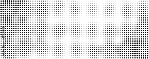 black and white background with halftone dots