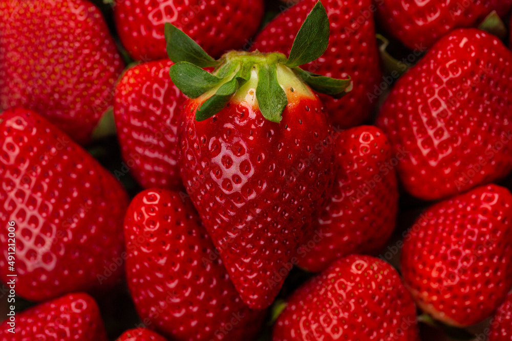 Closeup of strawbery. Berry background. Closeup of strawbery. Berry background.