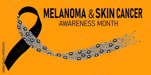Melanoma and skin cancer awareness month banner