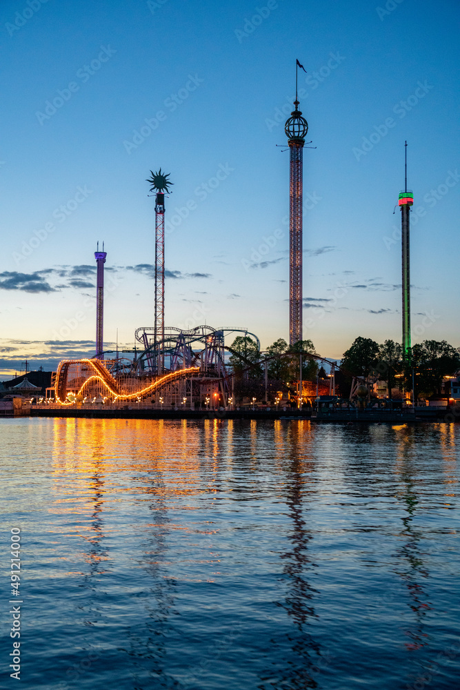 Fototapeta premium rollercoaster