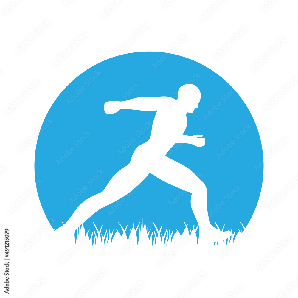 Naklejka premium running man