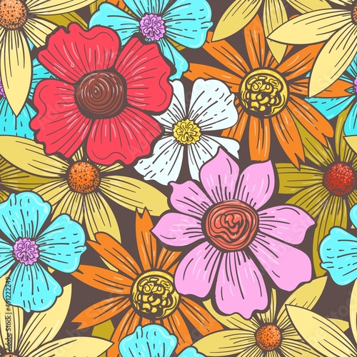 Sixties floral pattern