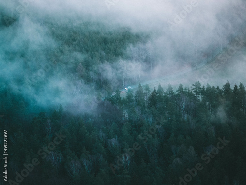 Sonnenaufgang mit Nebel in der Sächsischen Schweiz © Lisa