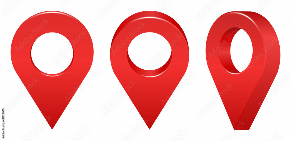 Location icon isolated on white background. Map pointer 3d pin. Vector symbols set,. Web dot main pointer 3d arrow. vector illustration. Location icon isolated on white background. Map pointer 3d pin. Vector symbols set,. Web dot main pointer 3d arrow. vector illustration.