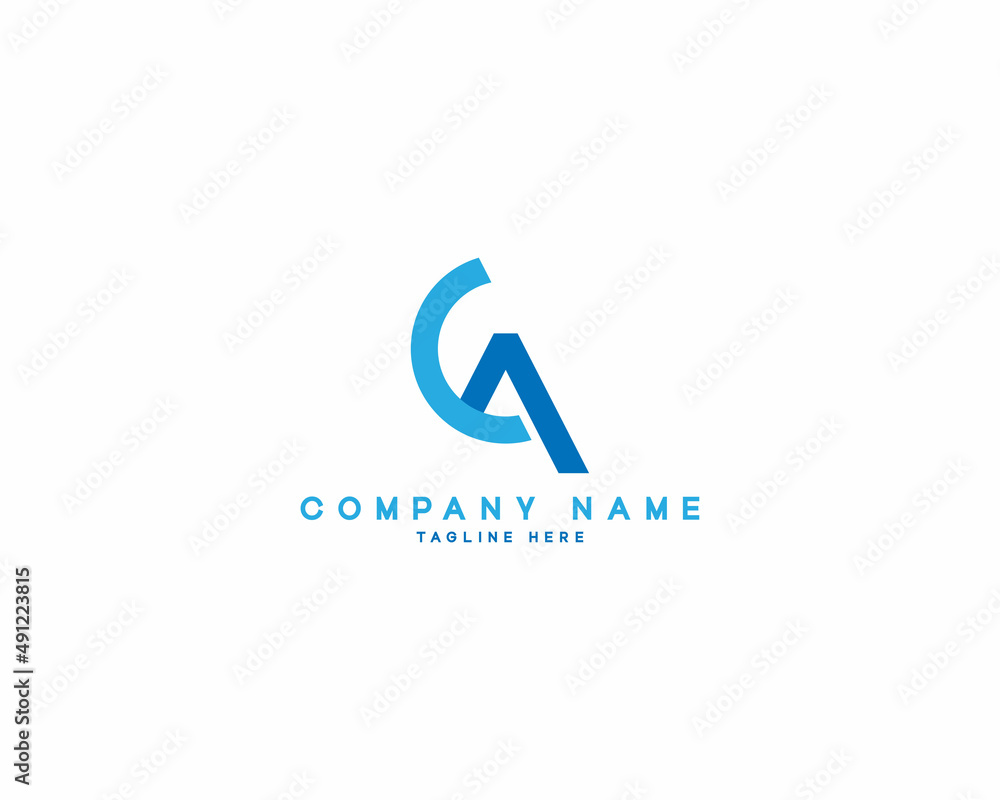 ca logo design template illustration vector ca logo design template illustration vector