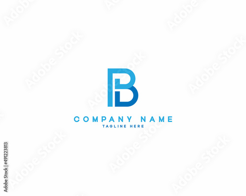 pb logo design template illustration vector photo