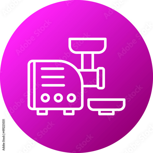 Meat Grinder Icon Style