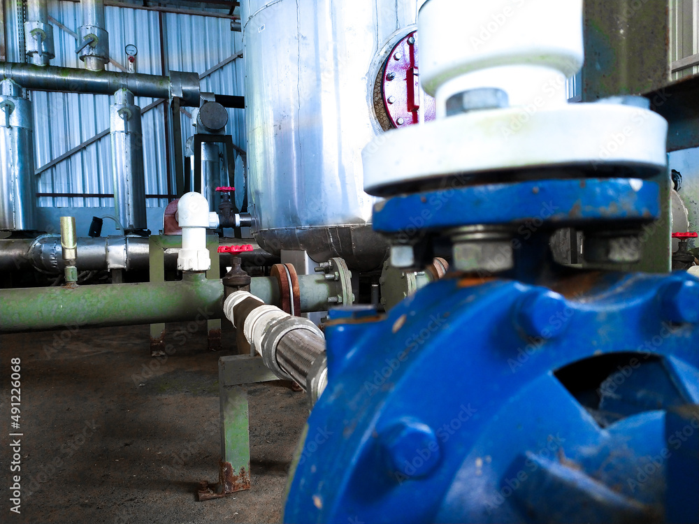Industrial motor pump for hot water circulation. Industrial motor pump for hot water circulation.