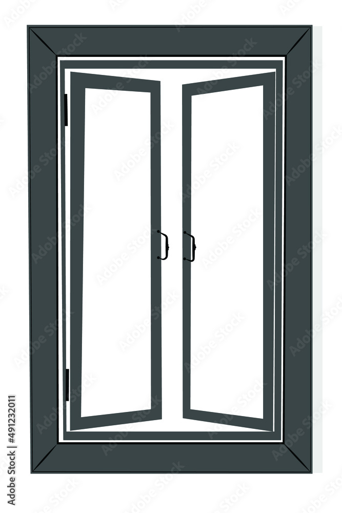 Window symbol icon isolated on white background Window symbol icon isolated on white background