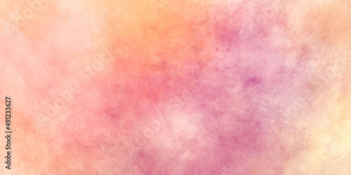 Modern and stylist light wash colorful pastel watercolor painting on wet white paper background. Abstract grunge background Design. Multiple Colorful Background.