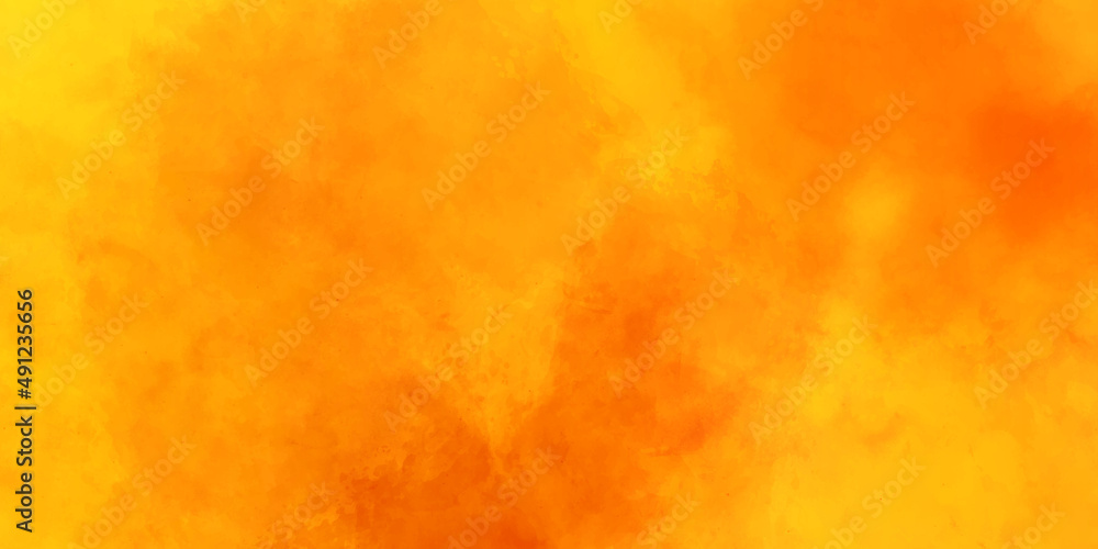 Background with orange. Fire background. Abstract orange watercolor background. Orange grunge Paintbrush texture vector illustration.