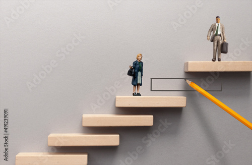 Obraz na płótnie Gender pay gap concept