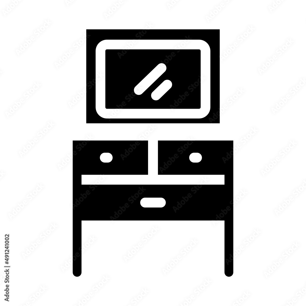 wardrobe and mirror icon