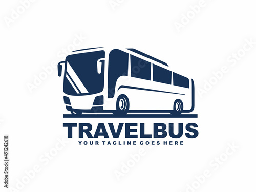 Bus logo design vector. Travel bus logo