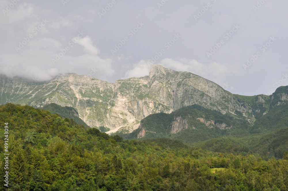Monte Nero in Julian Alps, Slovenia