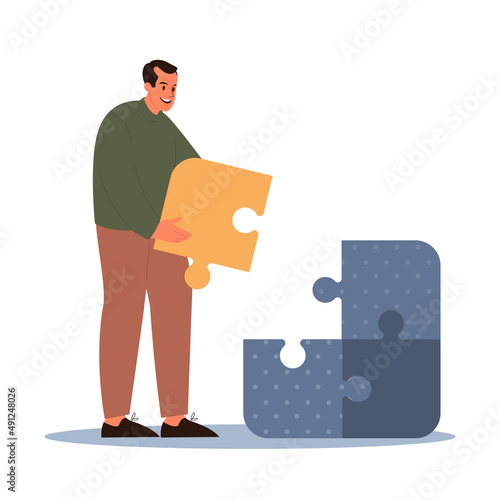 Uniqueness and individuality concept. Character standing out