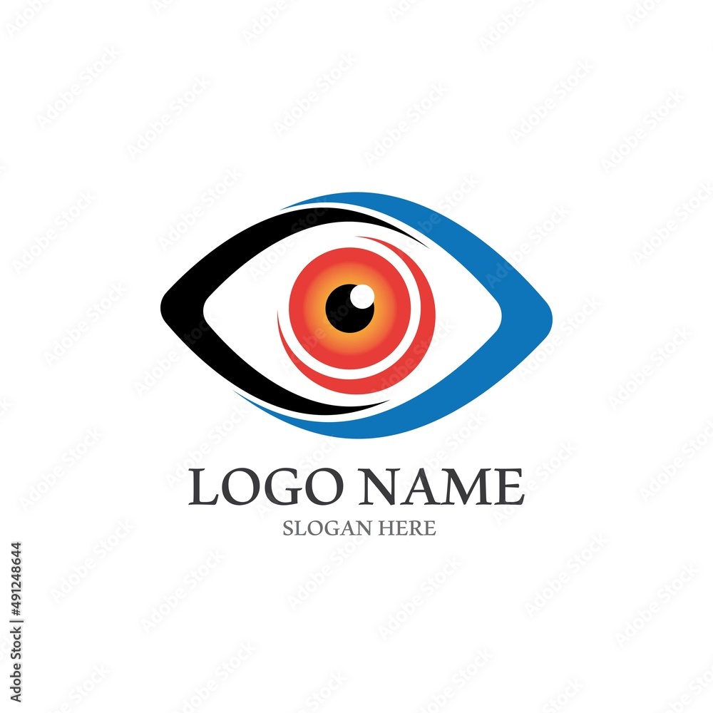 Obraz premium Eye Care vector logo design