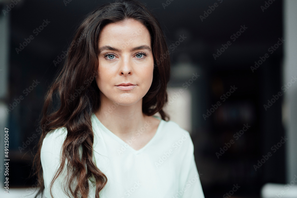 Beautiful woman with blue eyes Beautiful woman with blue eyes
