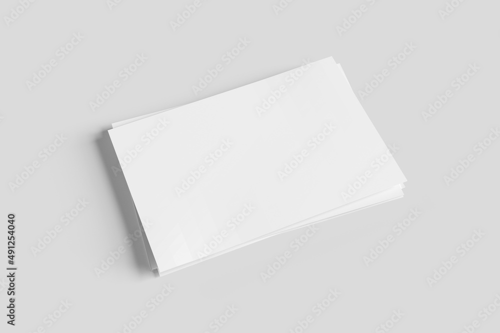 mock up of a white post card mock up of a white post card