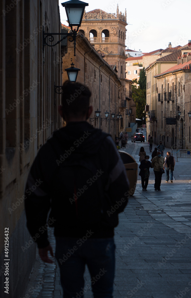 Streets of the city of Salamanca
