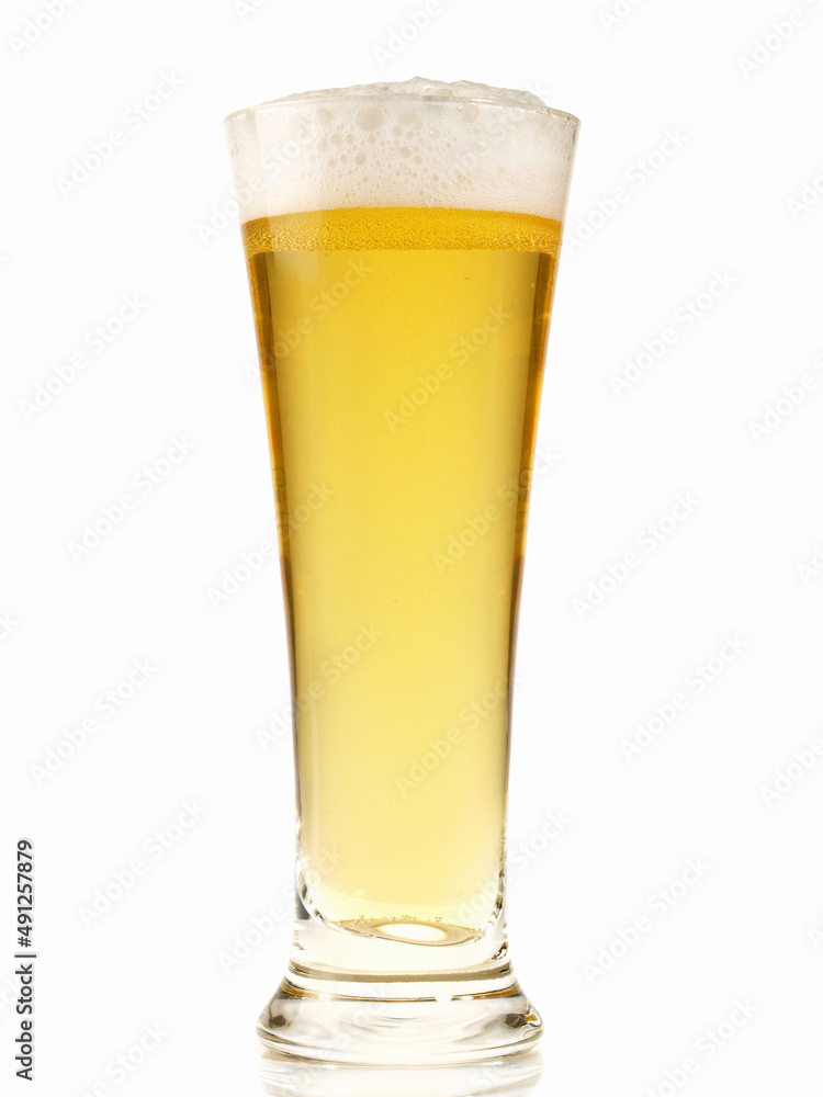 Pils Beer on white Background - Isolated Pils Beer on white Background - Isolated