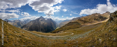 Panoramic view from Wildspitze mountain photo