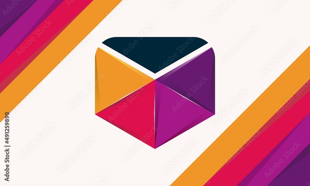 colorful triangle concept logo designs colorful triangle concept logo designs