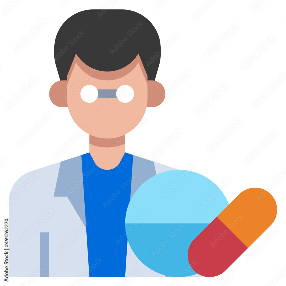 PHARMACIST1 flat icon