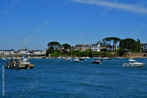 Arzon, France - june 6 2021 : landscape of Port Navalo