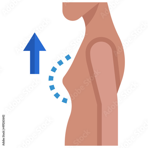 BREAST2 flat icon