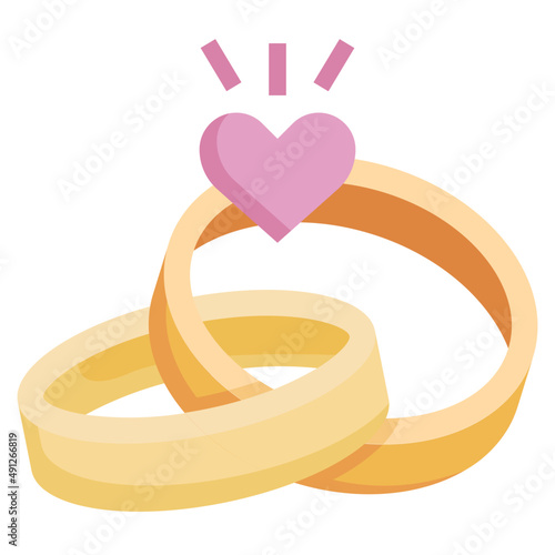 RINGS flat icon