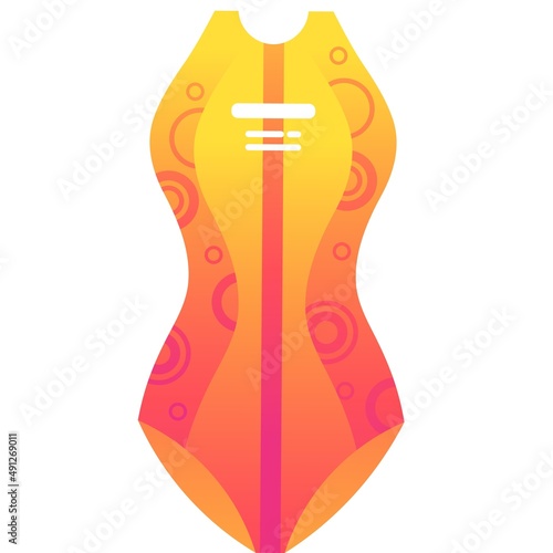 Swimsuit fashion clothes icon girl swimwear vector
