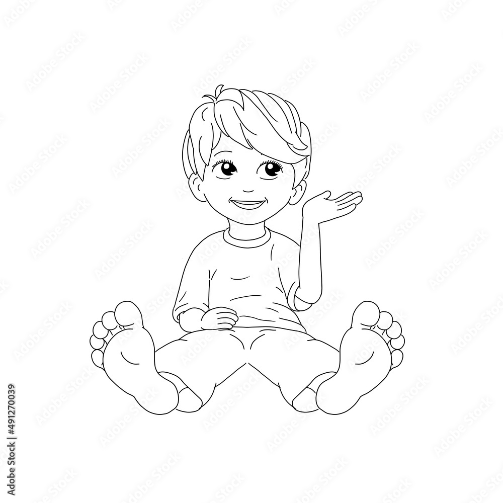 Junge Kind Ausmalbild sitzen Beine gestreckt barfuß Fußsohlen Füße Hände zeigen lächeln hinweisen schauen offene Hand niedlich schwarz weiß Schüler hübsch winken hinschauen am Boden lächelnd Freude Junge Kind Ausmalbild sitzen Beine gestreckt barfuß Fußsohlen Füße Hände zeigen lächeln hinweisen schauen offene Hand niedlich schwarz weiß Schüler hübsch winken hinschauen am Boden lächelnd Freude