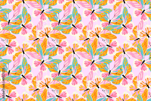 Butterflies wing texture, Beautiful colorful butterfly pattern