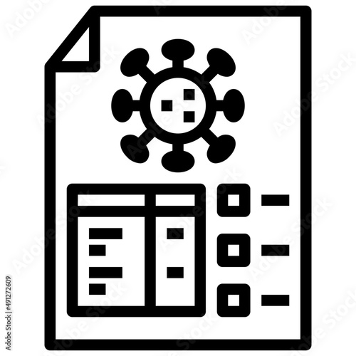 CERTIFICATE line icon