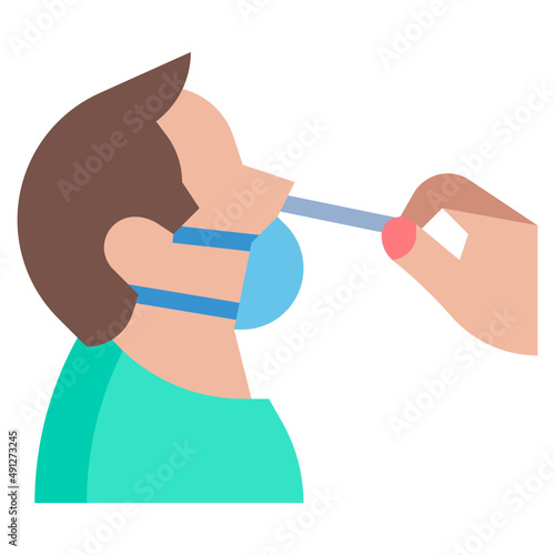 TEST flat icon