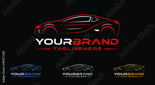 Automotive Car icon logo images vector service motor mechanic speed fast front sports
