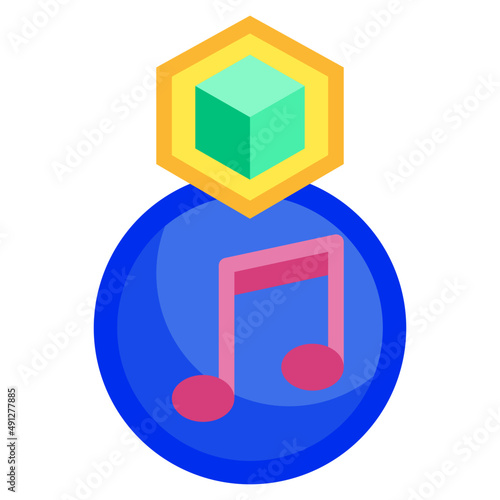 MUSIC flat icon