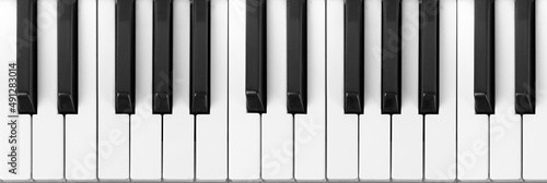 Black and White Piano Keys