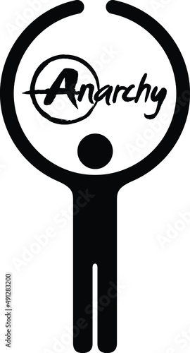 Embrace concept: embracing accepting supporting anarchy.