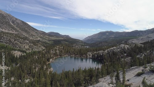 Aerial View of Mountain Lake