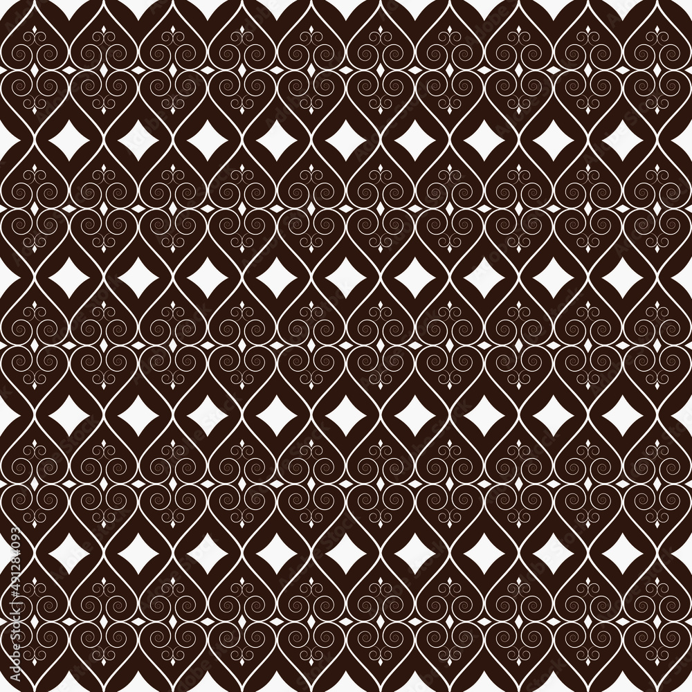 Pattern graphic design Seamless geometric ornamental vector pattern vector in illustration on color background