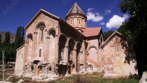 4K Ishan Monastery Time Lapse in Turkey. Georgian Orthodox Church. photo