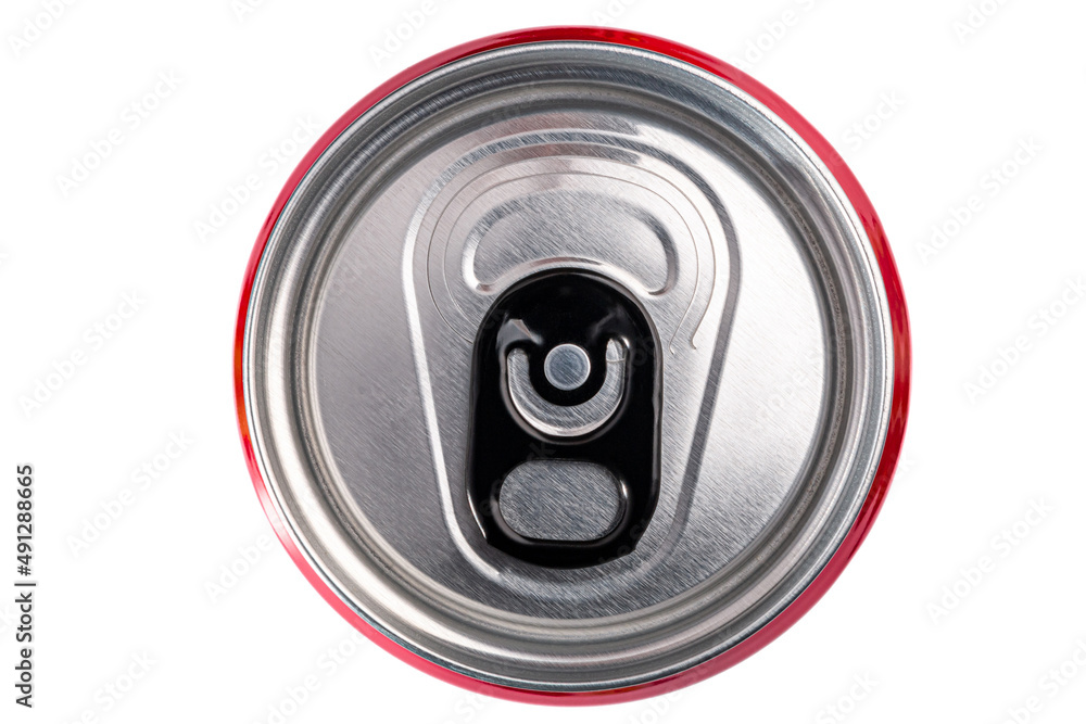 Close-up metal bottle isolated on white background, canning lid. Close-up metal bottle isolated on white background, canning lid.