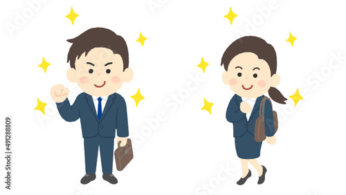 希望に満ちた新社会人
