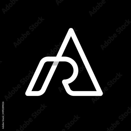 Letter RA AR monogram logo