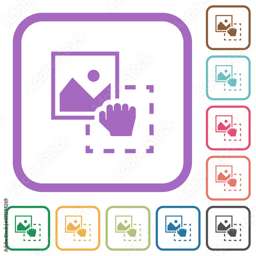 Grab image to upload simple icons