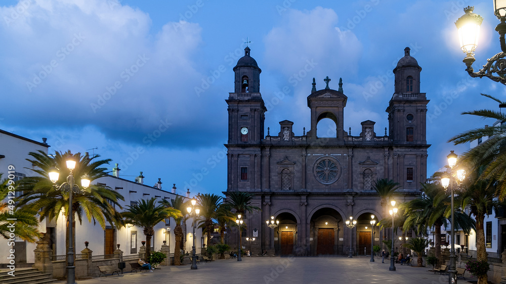 Naklejka premium Santa Ana Cathedral in Las palmas of Gran Canaria