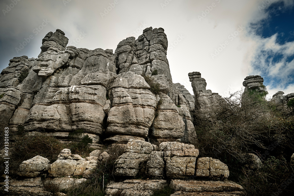 « Antequera, Málaga, Spain »; 01/2021;
Torcal de Antequera Natural Park in the province of Malaga, Spain. Protected natural area of ​​karstic formations.
