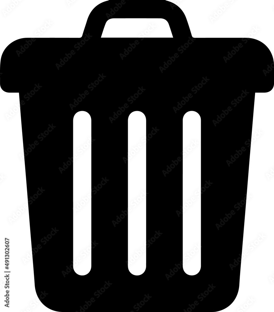 black trash can. Bin icon. Office trash icon. Trash bin icon. trash can, garbage can,rubbish bin black trash can. Bin icon. Office trash icon. Trash bin icon. trash can, garbage can,rubbish bin
